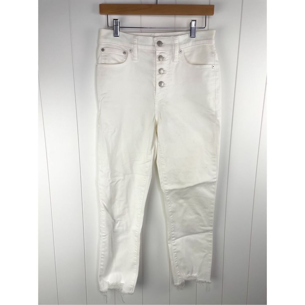 Madewell The Perfect Vintage Crop Jean in Tile White: Button-Front Edition‎ 25 - Picture 4 of 13
